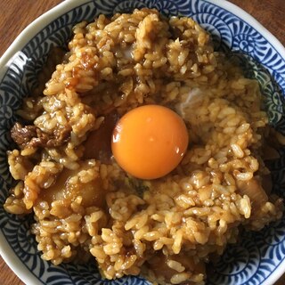 余ったカレーで混ぜカレー！